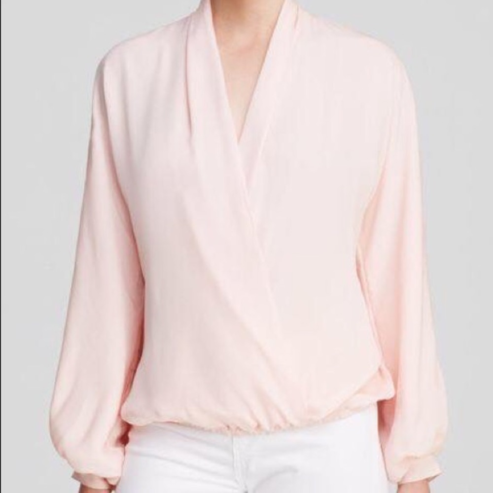 Haute Hippie Silk Wrap Top